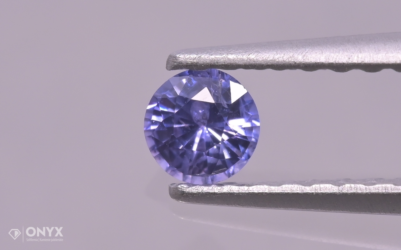 Fazetovaný safír kulatý fi 3 mm