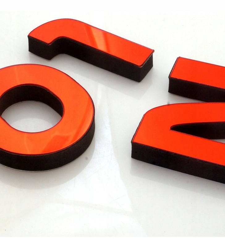 Duży zegar ścienny 3D DIY lustro 70cm-130cm 12S019 Typ ścienny