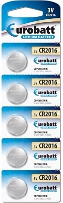 

Eurobatt Bateria Litowa CR2016 3V Zestaw 5 szt