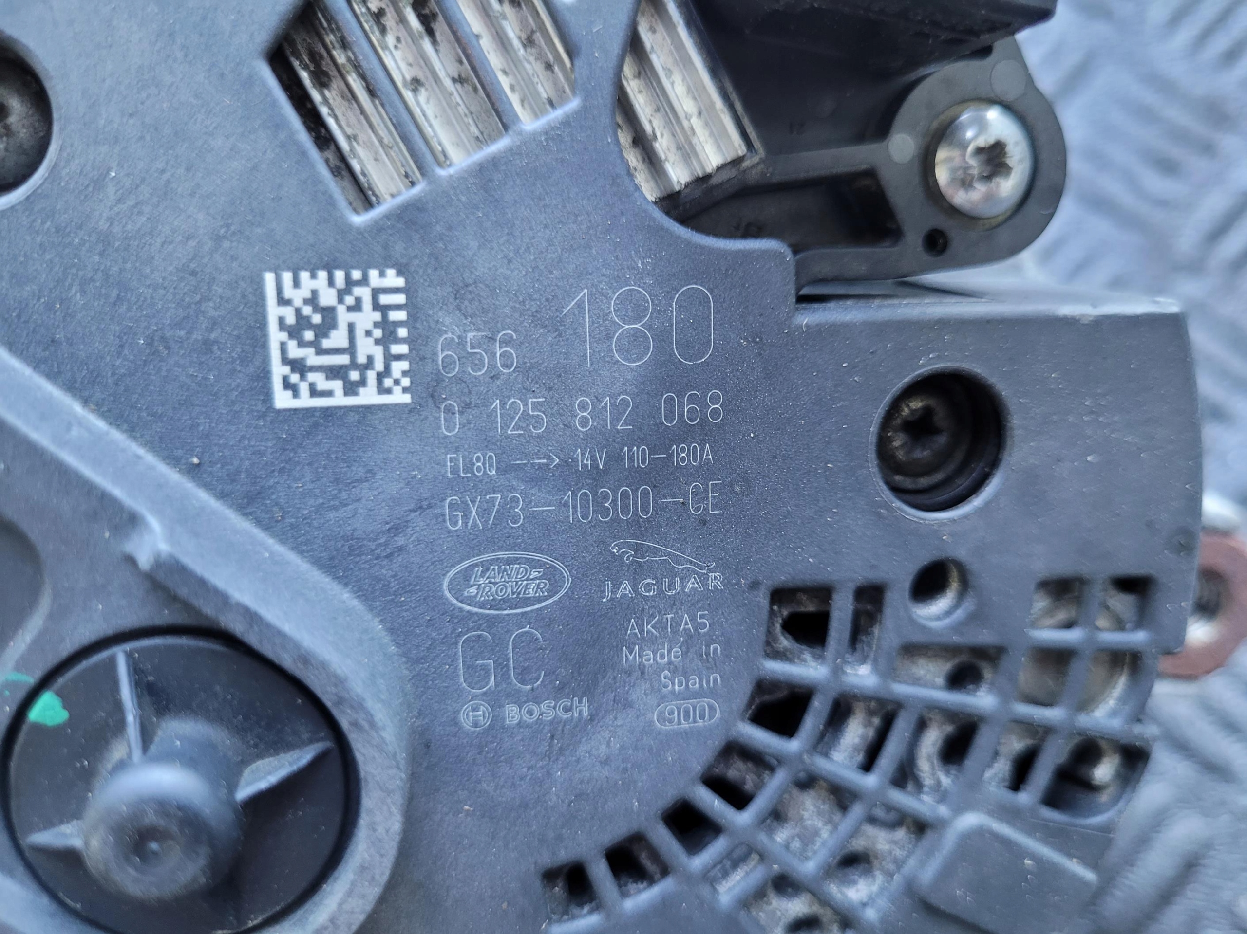ALTERNATOR GX73-10300-CE JAGUAR F-PACE X761 2.0 D