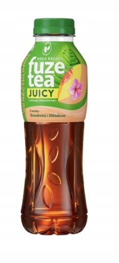 Levně fuzetea Neperlivý nápoj s příchutí broskve a ibišku 12 x 500 ml[kauce]