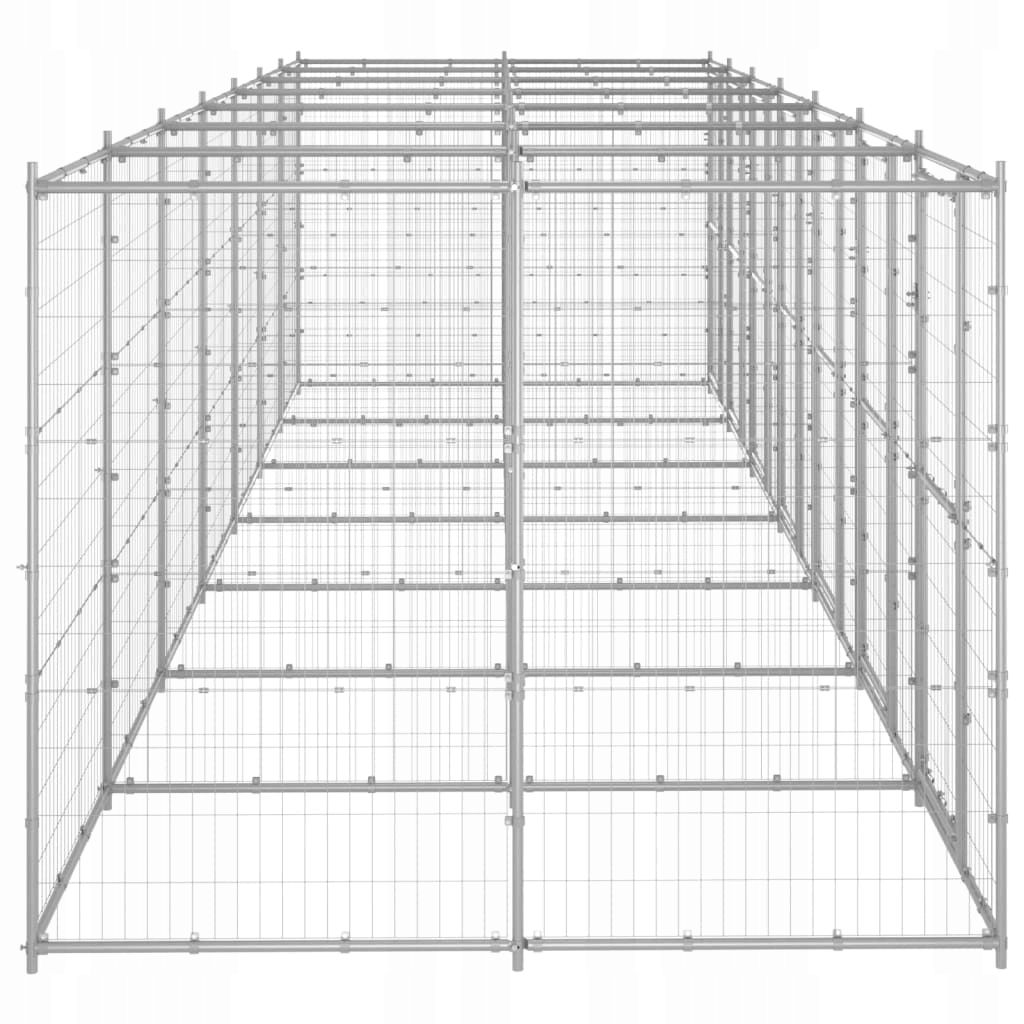 Kovová klec VidaXL 220 x 770 x 180 cm