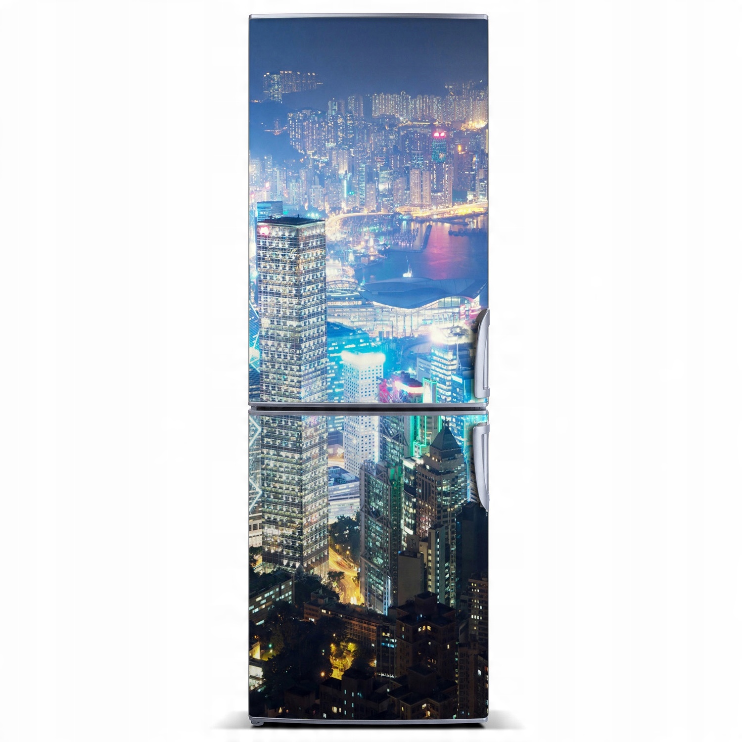 

Tapeta magnetyczna lodówkę Hong kong nocą 60x180