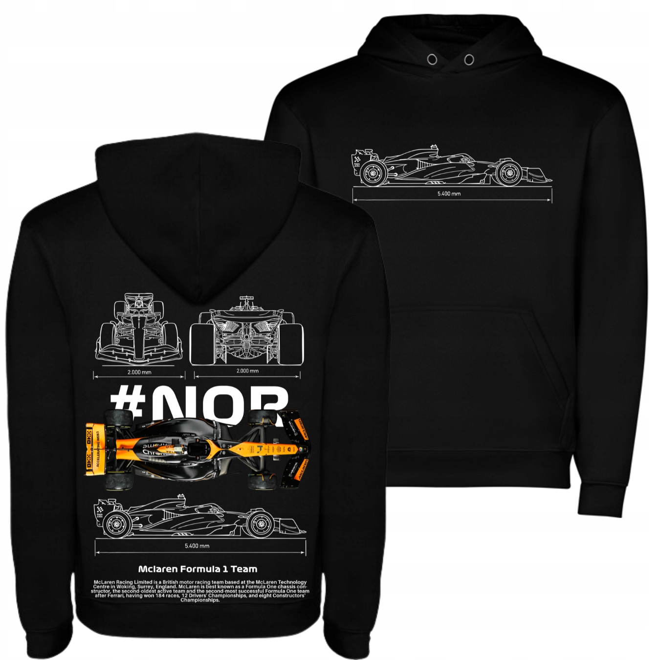 Bluza Dla Fana Formuły 1 F1 Formula 1 Fanowska Lando Norris Mclaren Bolid