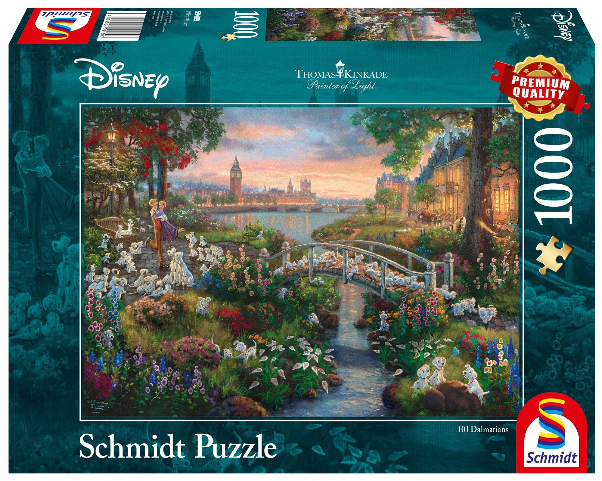 PQ Puzzle 1000 KINKADE 101 dalmatyńczyków DISNEY