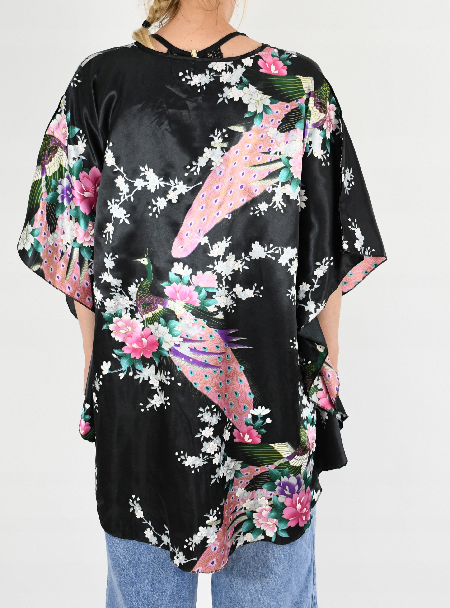 NARZUTKA PLAŻOWA, PAREO, kimono NIETOPERZ motyl Materiał dominujący poliester