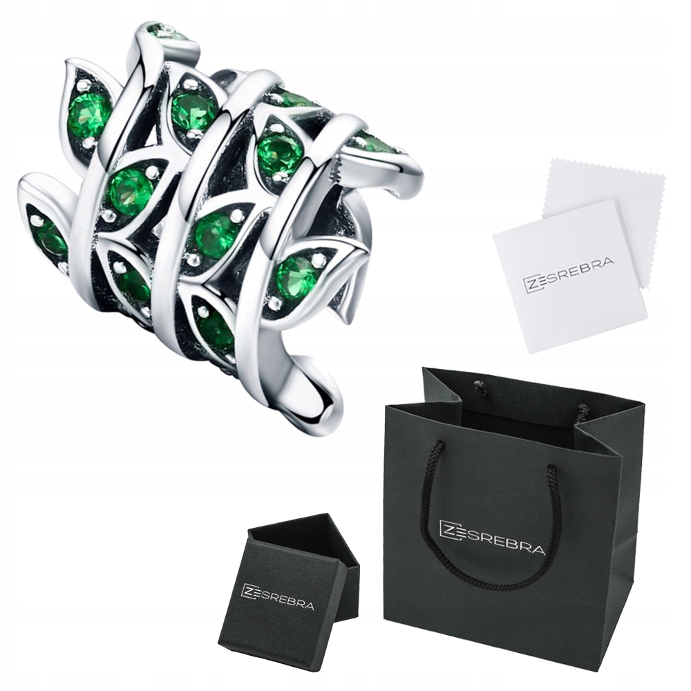 

Charms Roślinki do Pandora srebro 925 koralik S925