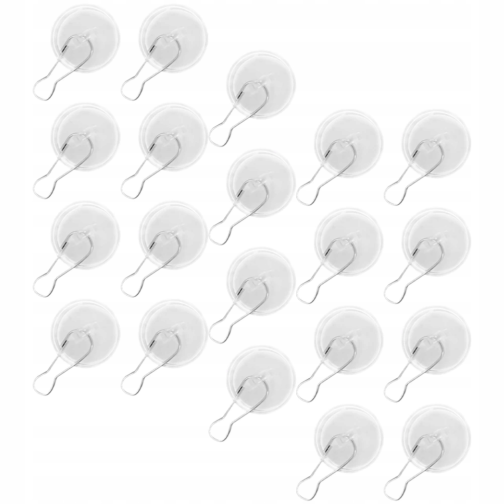 20 SZT. HACZYKÓW SUFITOWYCH SAMOPRZYLEPNE PRZEZROCZYSTE HACZYKI Stan opakowania brak opakowania