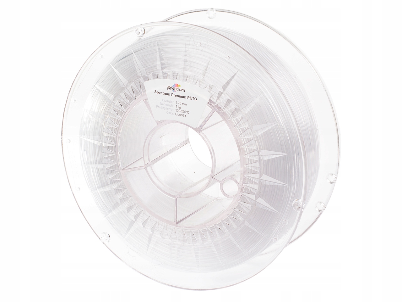 Filament Spectrum PETG Glassy Transparentny 1,75 mm 1 kg