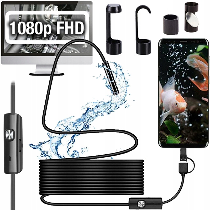 ENDOSKOP KAMERA INSPEKCYJNA FULL HD ANDROID USB-C