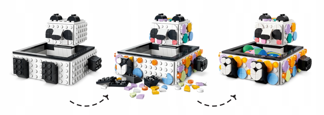 LEGO 41959 DOTS POJEMNIK Z UROCZĄ PANDĄ Marka LEGO