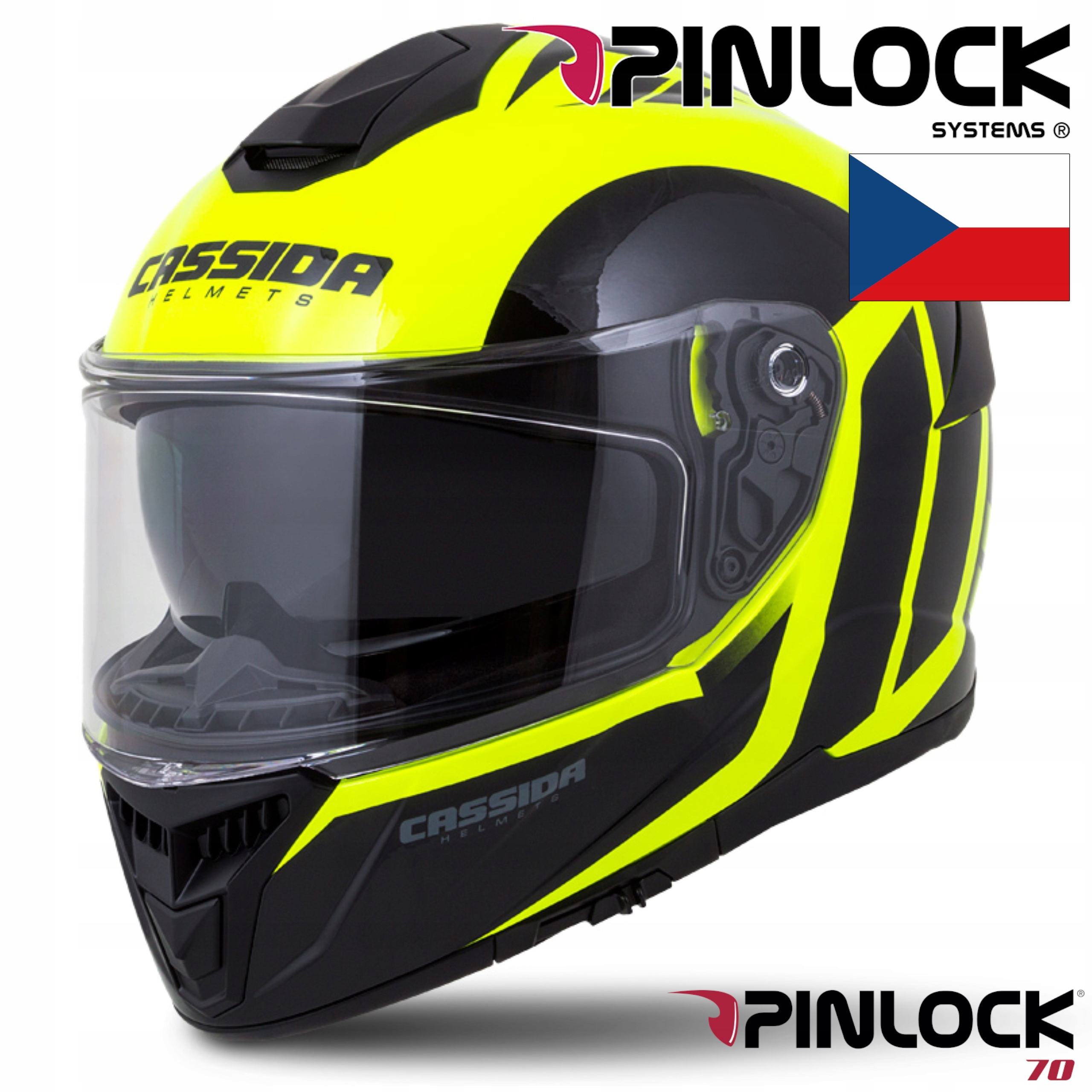 CASSIDA KASK MOTOCYKLOWY FLUO GT WŁÓKNO +PINLOCK S Producent Cassida