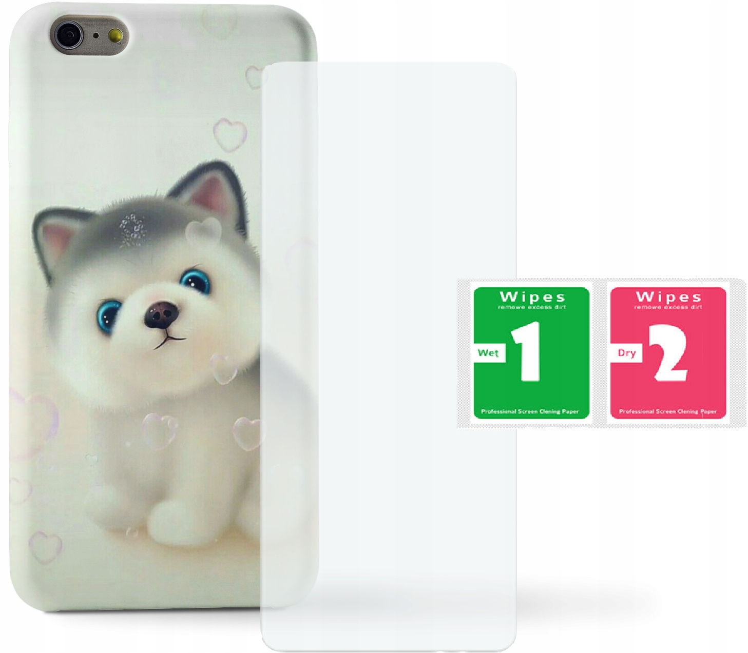 

Etui do Huawei P30 Lite- Pieski+szkło