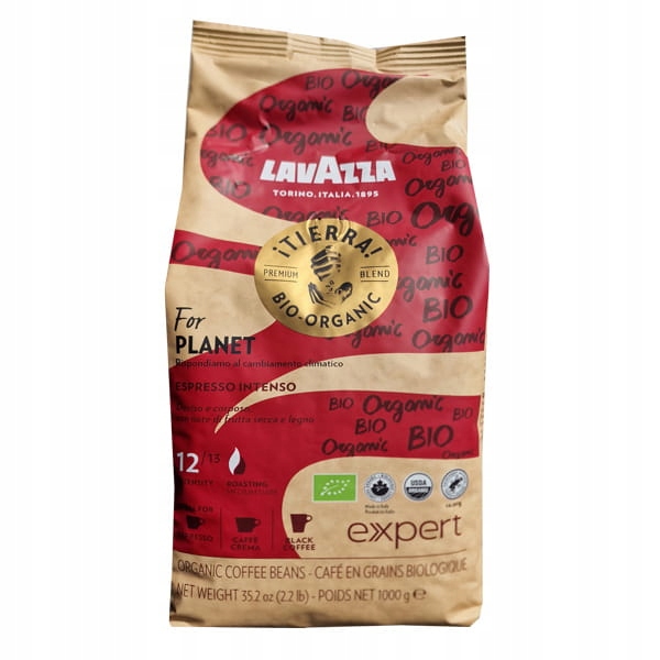 Levně Káva zrnková Expert Tierra Bio Organic Espresso Intenso 1kg Lavazza