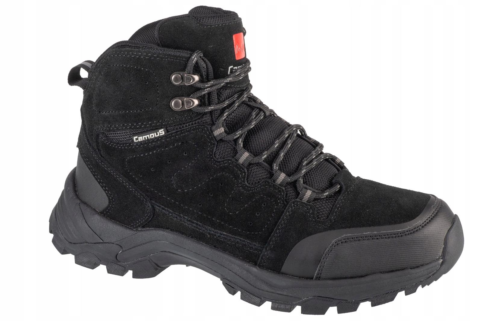 Campus Masif [44] Pánské trekové boty z broušené kůže, černé