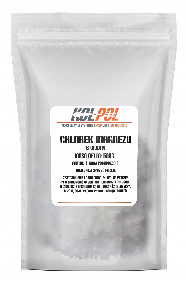

Chlorek Magnezu Sześciowodny 500g Czysty