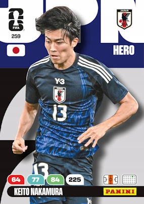 Panini Fifa World Cup 2026 259 Keito Nakamura Japan