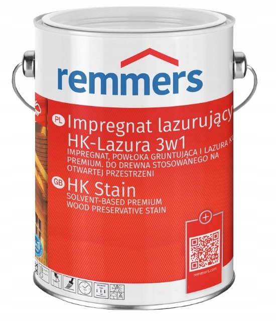 Remmers Impregnat do drewna HK-Lazura 3w1 Biały 2,5L