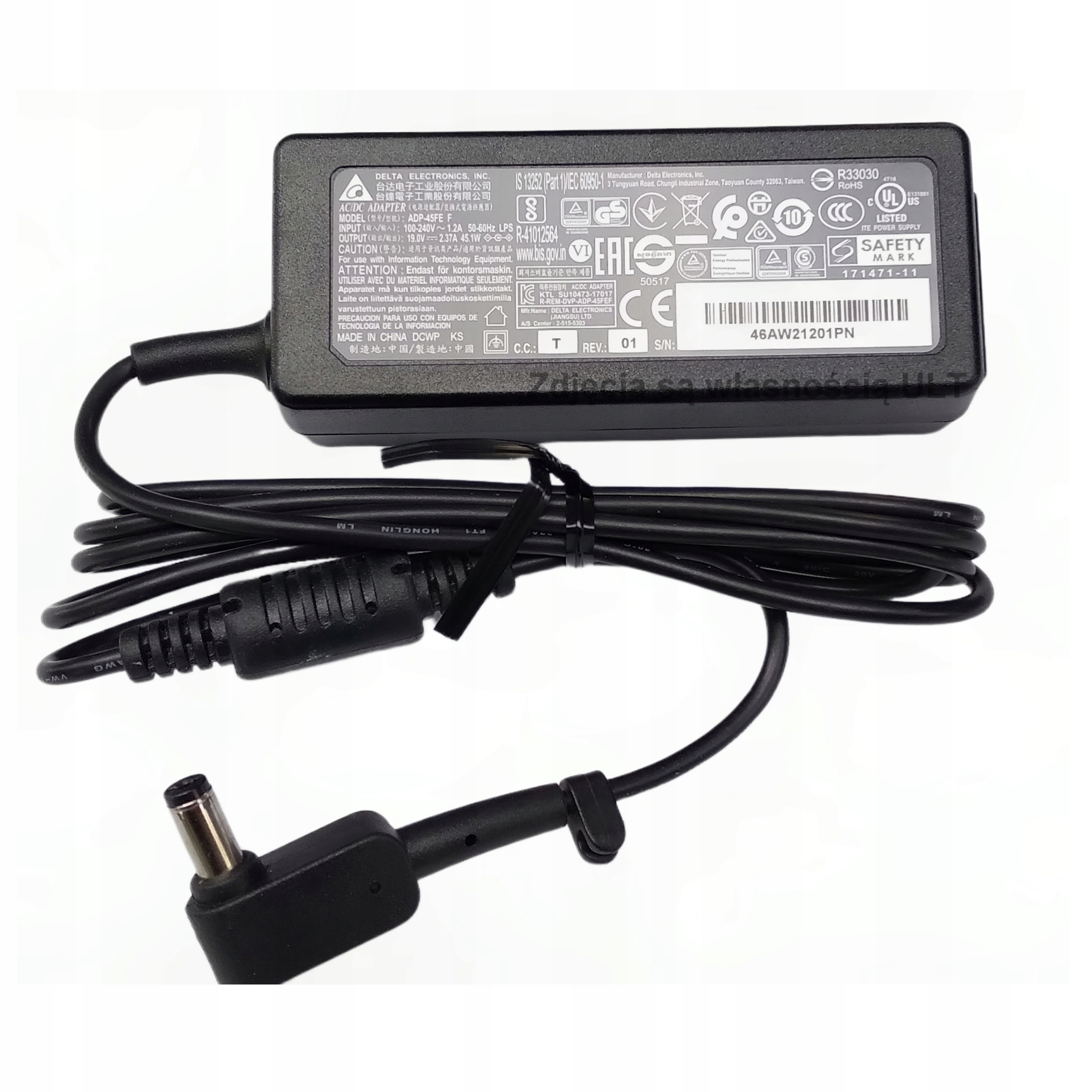 Zasilacz ładowarka Acer 45W 19V ADP-45FE F 5.5x1.7