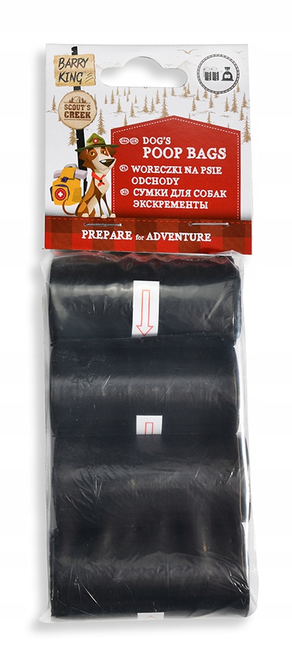 

Barry King Woreczki na psie odchody kupy 4x20szt