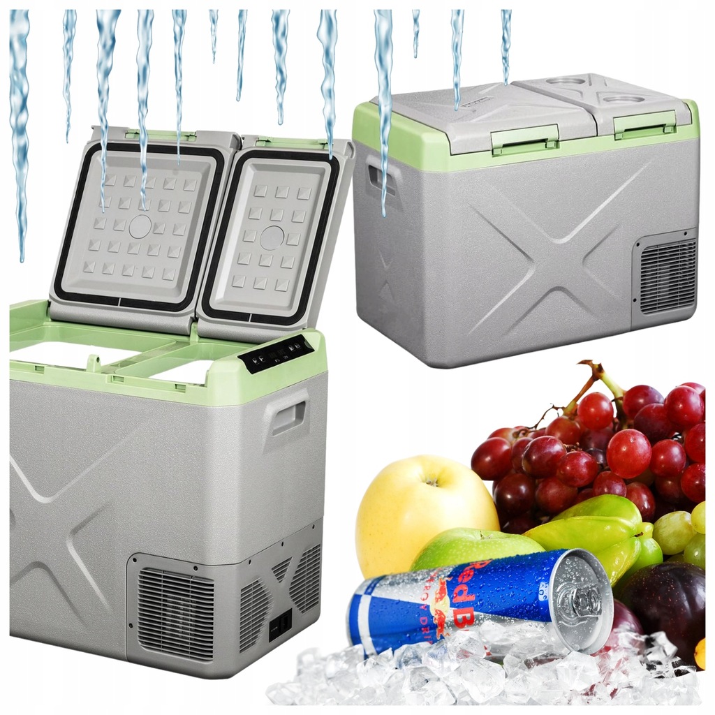 PRZENOŚNA LODÓWKa ZAMRAŻARKA TURYSTYCZNA ALPICOOL XD55 38L/12V KEMPING TIR Kolor szary