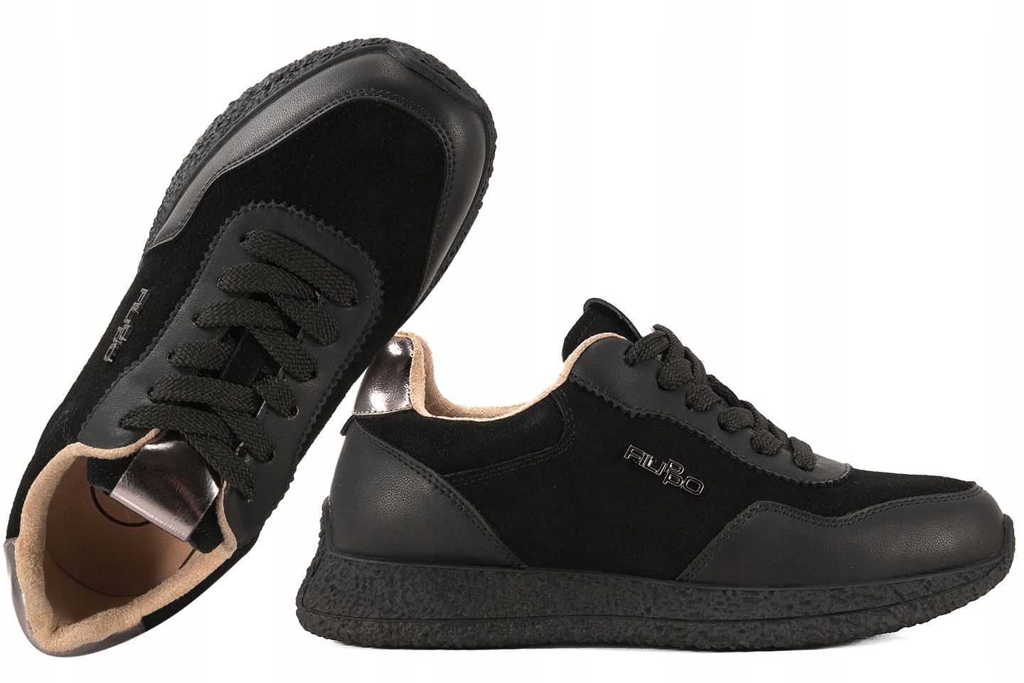 Filippo DP7405 Dámské Polobotky Kožené Tenisky černé 38 Černá