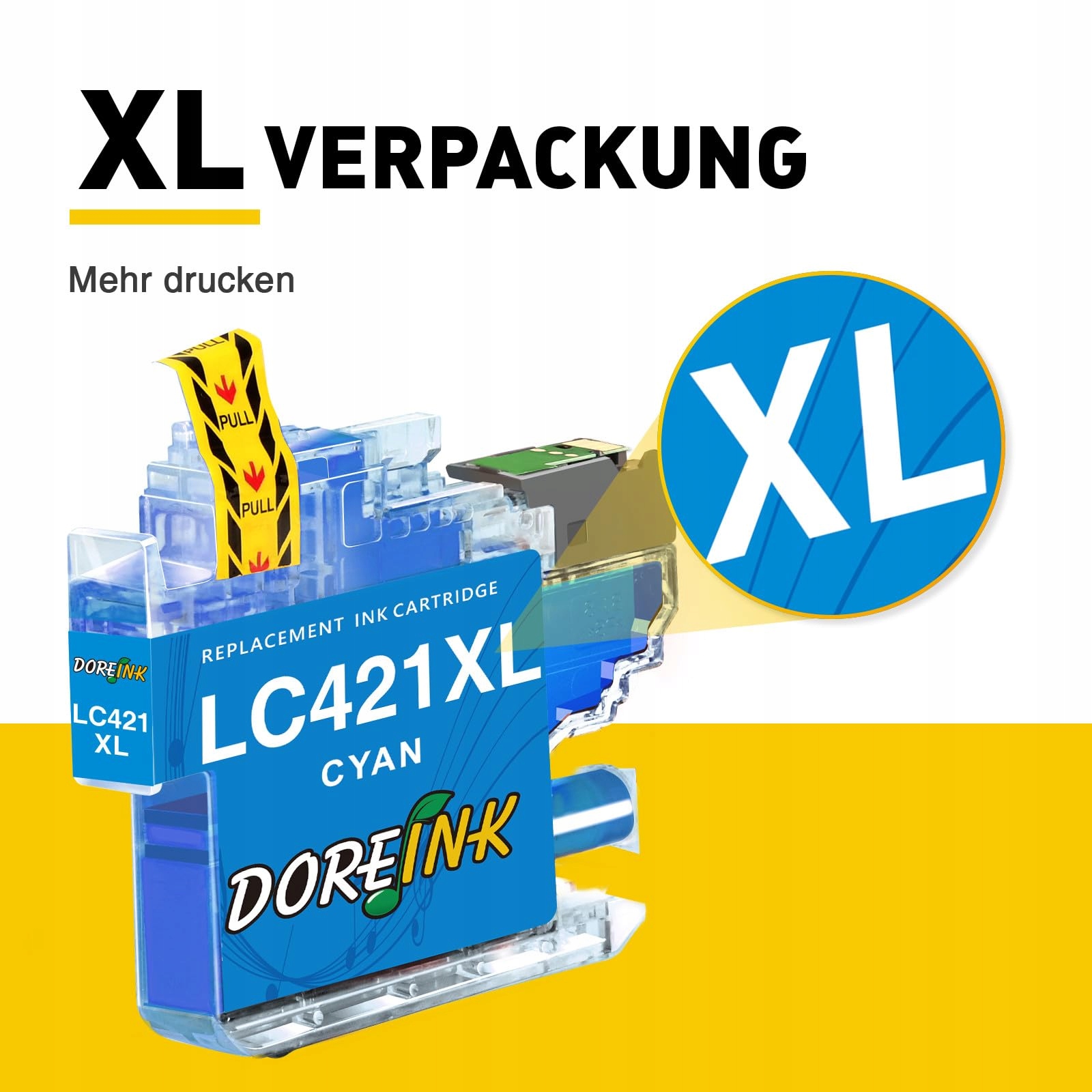 BROTHER LC421XL Zestaw Tuszy 8 Sztuk DCP-J1050DW MFC-J1010DW DCP-J1140DW — miniatura 3