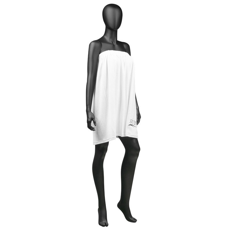 Syisová Tlustá Froté Pláštěnka Bílá S Logem