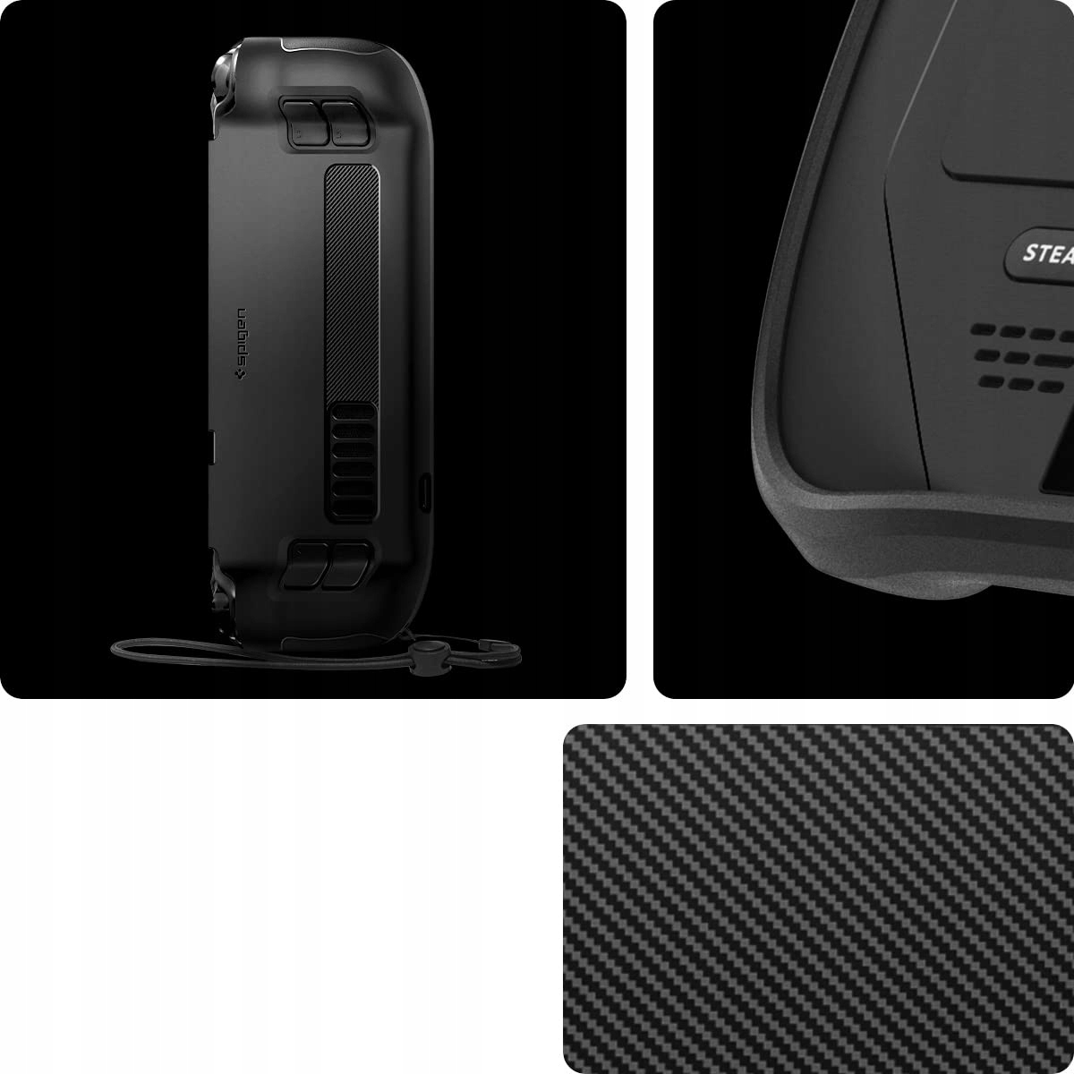 SPIGEN RUGGED - ETUI CASE OBUDOWA COVER DO STEAM DECK / OLED MATTE + SZKŁO Typ etui
