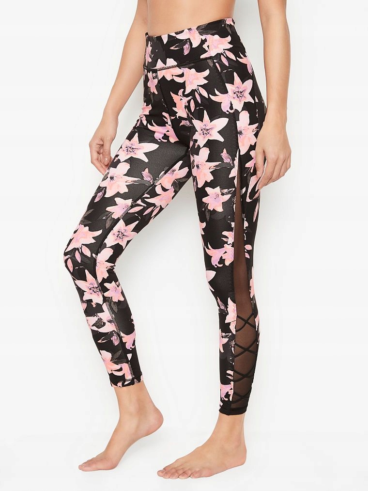 Victoria's Secret dámské sportovní legíny Incredible Lace květované S