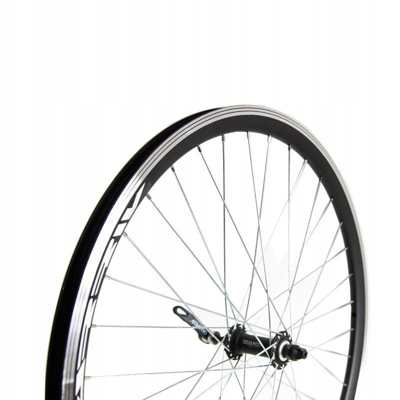 Koło 26" Przód V-brake obręcz Alu Stożek piasta Quando na Qr Czarne