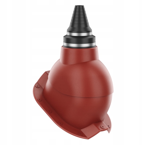 Anténní přechod, těsný střešní průchod Trapez T35 Červený 3009