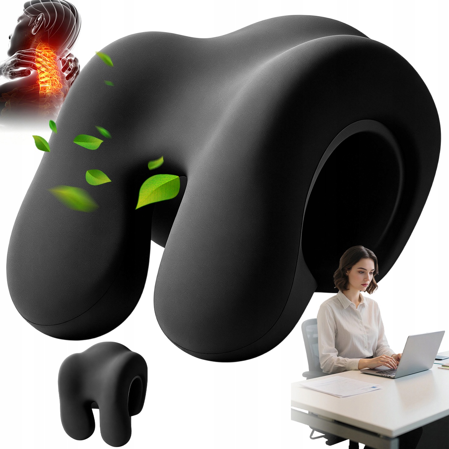 Podparcie Szyi Ergonomiczny Zagłówek Profesjonalny Uniwersalny Łatwy Montaż