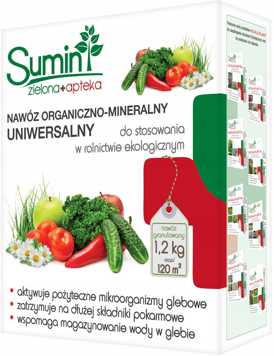 

Nawóz do warzyw Eko granulowany 1,2 kg Sumin