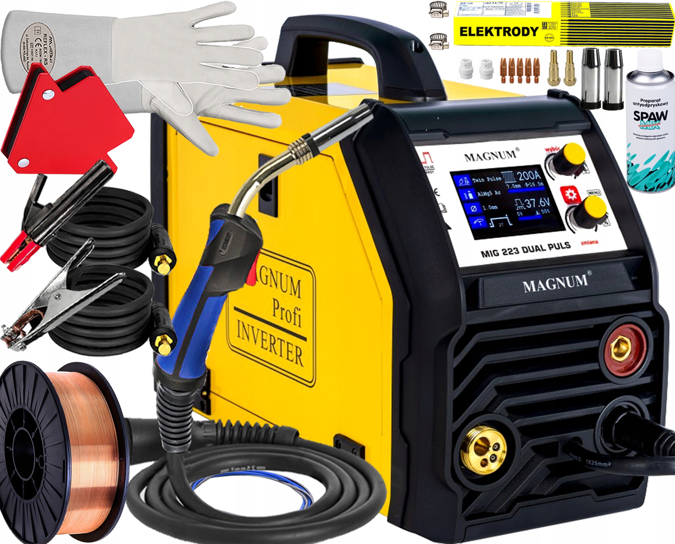 Invertorová Svářečka Migomat Svařovací Magnum Mig 223 Dual Puls Synergie