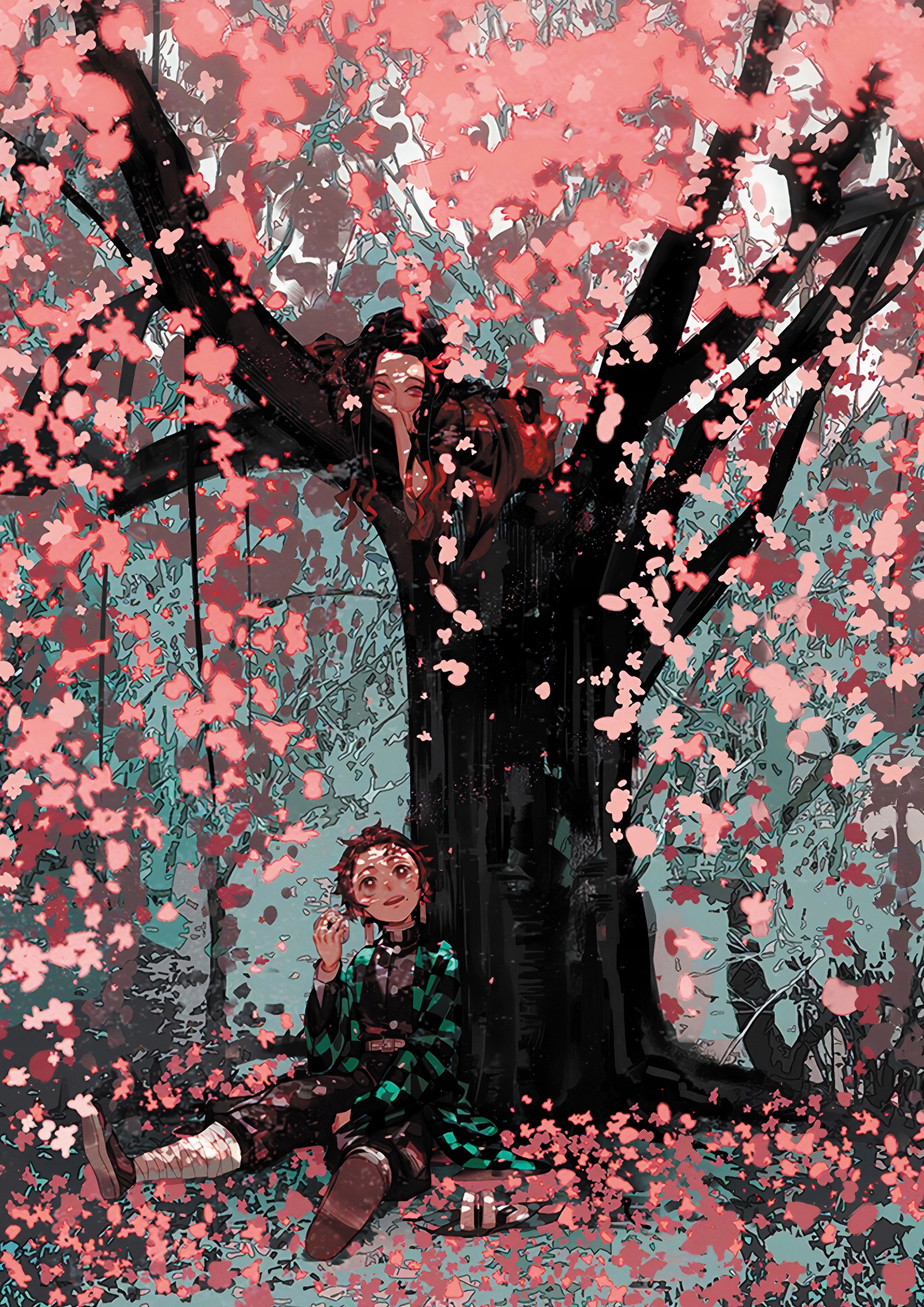 Plakat A3 Kimetsu no Yaiba Tanjirou i Nezuko PROMO