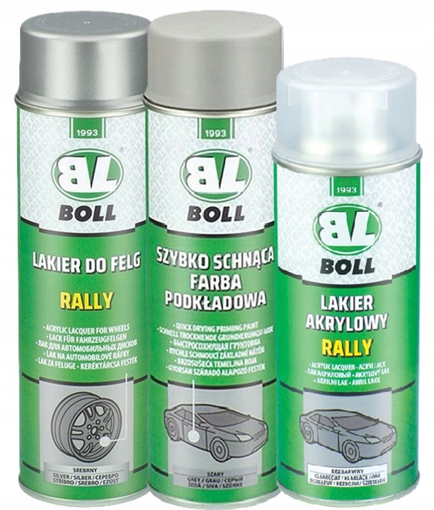Boll zestaw do malowania regeneracji felg srebrny