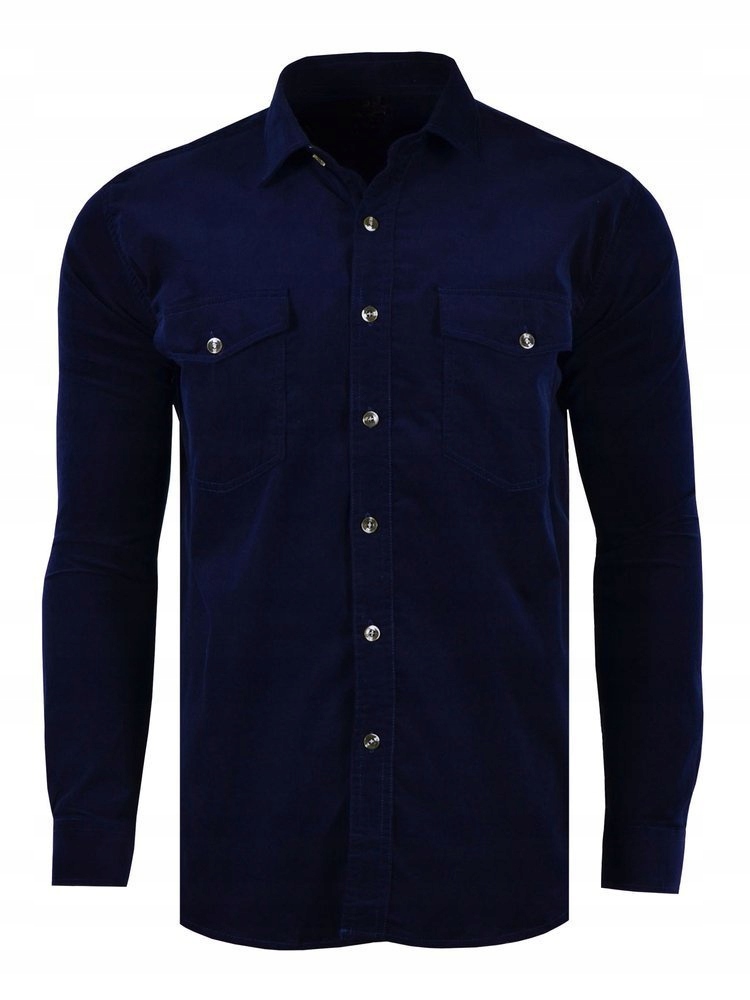 52/53 Flanelová Košile Tmavě Modrá, Dlouhá, Velká