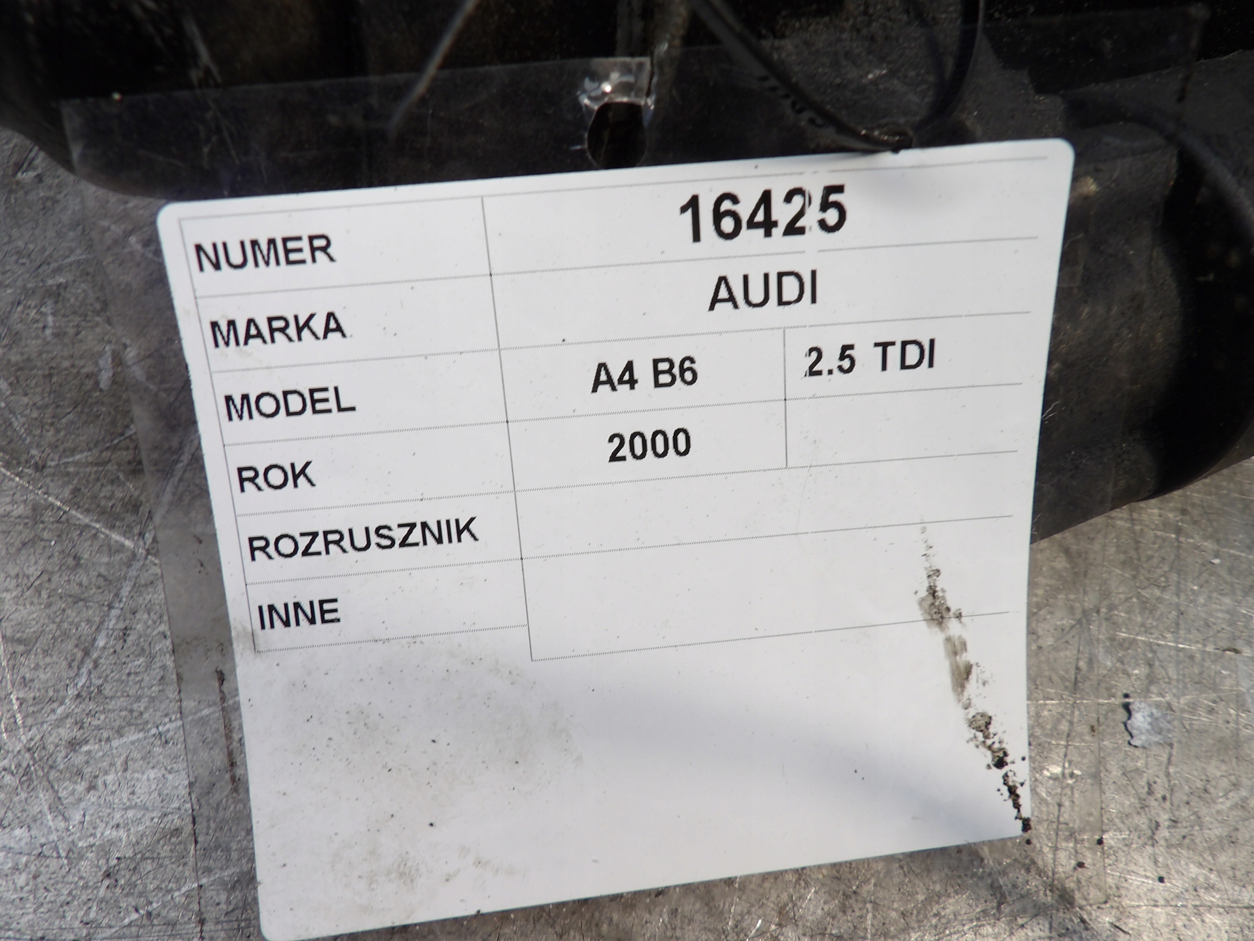 Audi A4 B6 starter 0001109021
