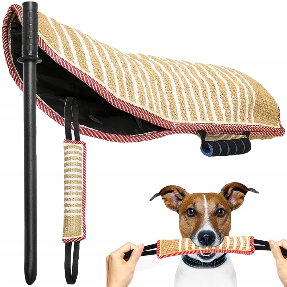 Sada Pro Obranný Trénink Pro Psa – Rukáv, Bat, Polštář Na Kousání