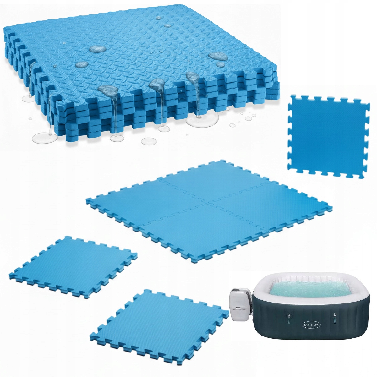 Polystyrenová puzzle fólie pod Lay-Z-Spa Bestway 60015 tepelná izolace