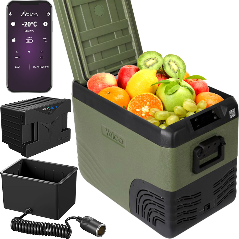 Lodówka Turystyczna Samochodowa Kompresorowa Yolco KX40 Adapter Bateria