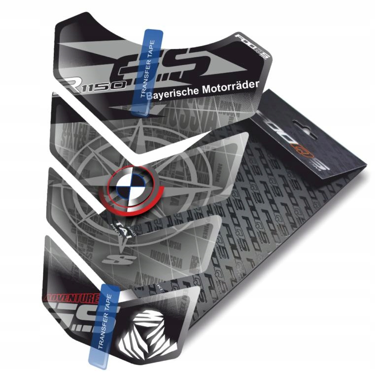 Tank-pad od firmy Fooqs pro Bmw R-1150-GS Adventure Stříbrný