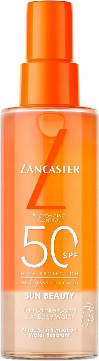 Lancaster Spray Pro Opalování Spf 50 Sun Beauty (vodní Sprej Ochranný Proti Slunečnímu)
