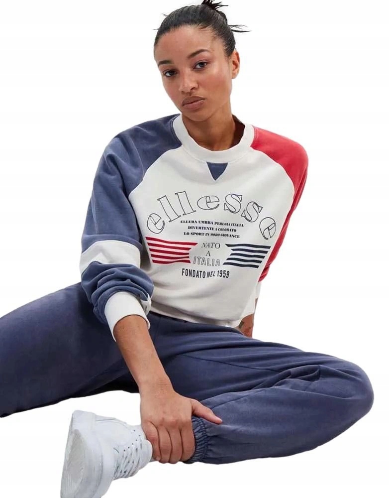 Mikina dámská Ellesse bez kapuce crewneck fleece Norisse bavlněná