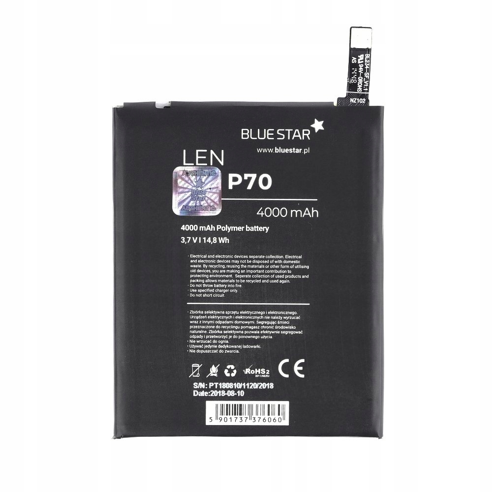 

Bateria do Lenovo P70/P70t/A5000/Vibe P1m/P90 4000