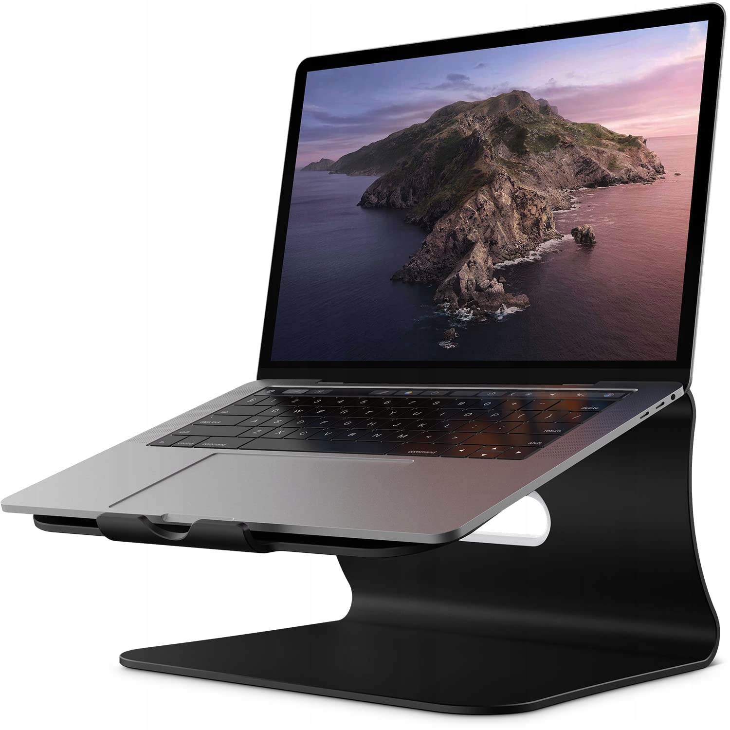 BESTAND Aluminiowy Stojak Podkładka Na Laptopa MacBook Apple Czarny