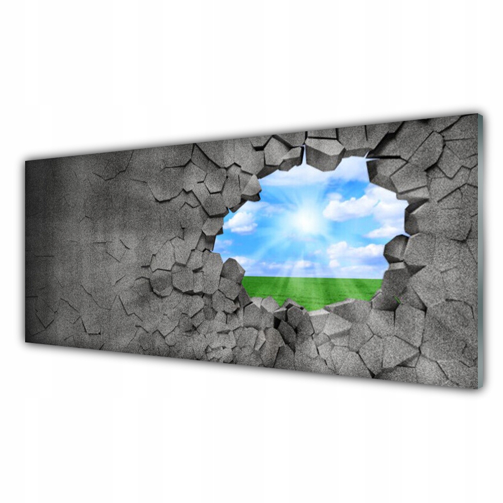 

Obraz akryl wiszący 125x50 Dziura Popękana Ściana