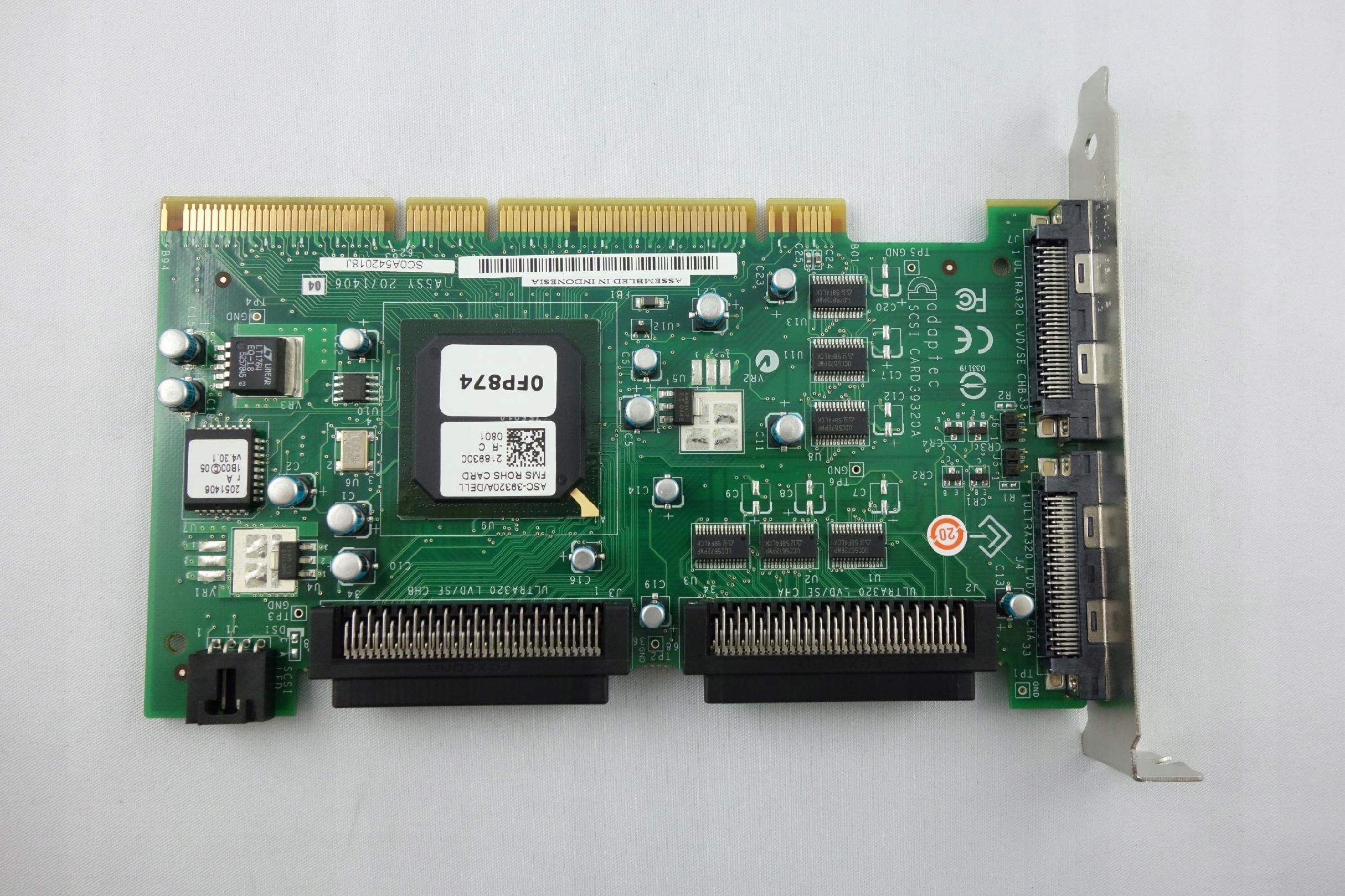 Řadič Dell 0FP874 Scsi Raid Pci-x ASC-39320A