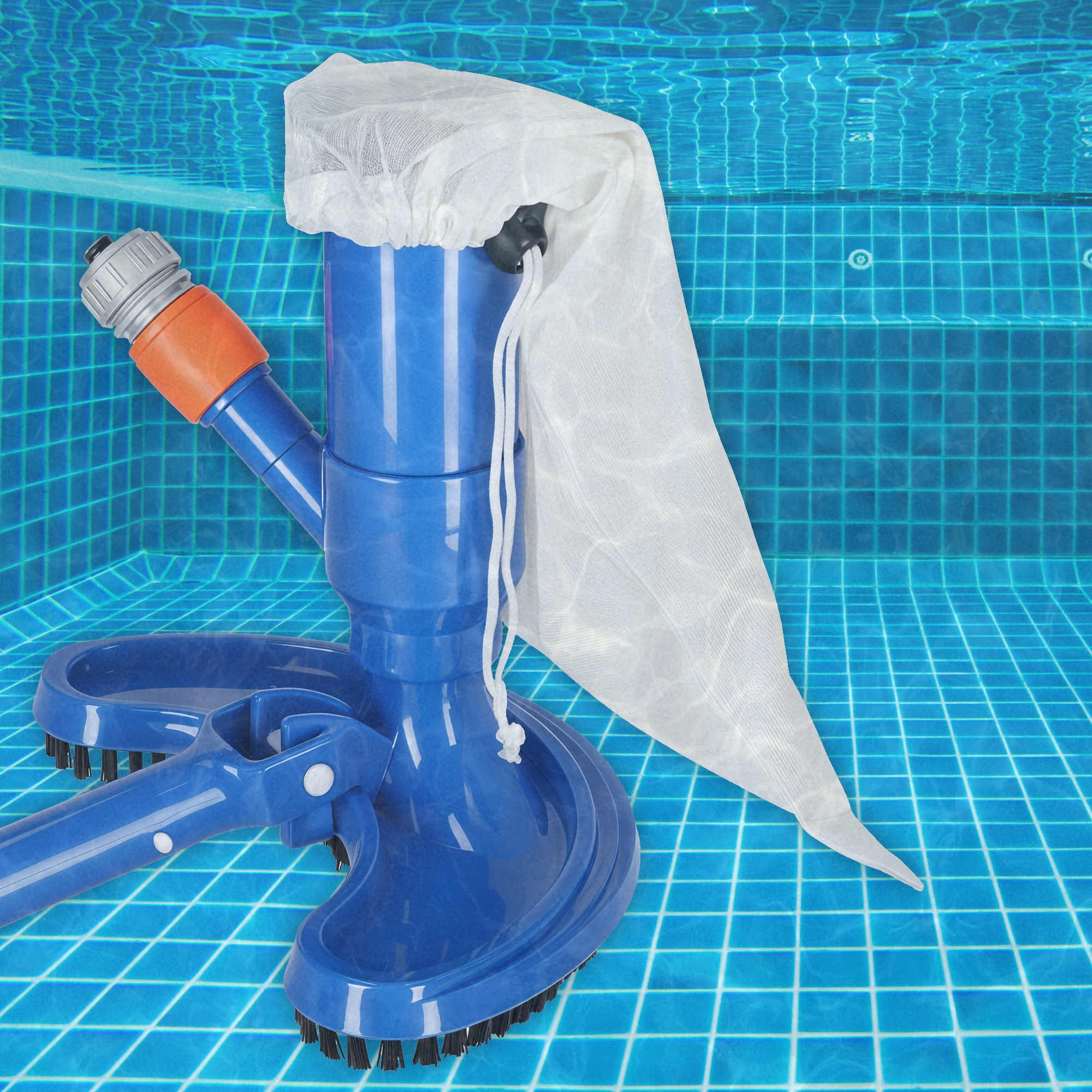 ODKURZACZ BASENOWY ZESTAW DO CZYSZCZENIA BASENU OCZEK WODNYCH JACUZZI SPA Stan opakowania oryginalne